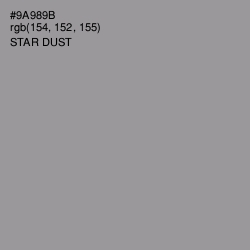 #9A989B - Star Dust Color Image